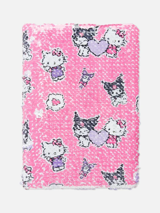 A5 Hello Kitty And Kuromi Reversible Sequin Notebook