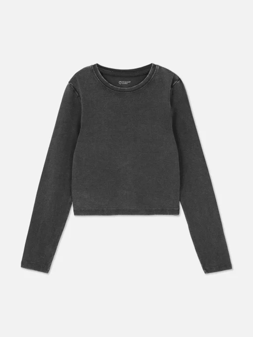 Acid Wash Long Sleeve T-shirt