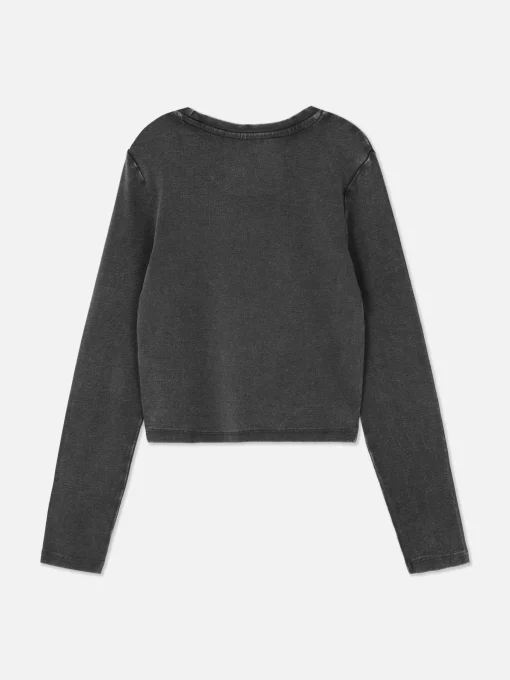 Acid Wash Long Sleeve T-shirt