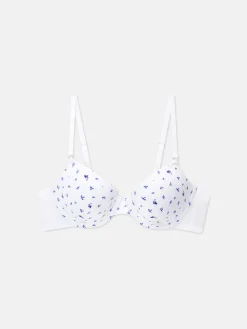 A-D Printed T-Shirt Bra