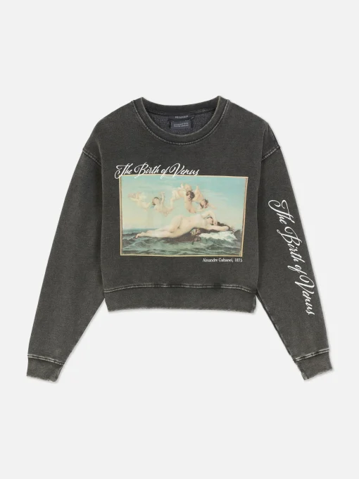 Alexandre Cabanel Cropped Sweatshirt