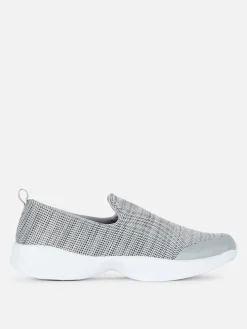 Athletic Fabric Slip On Shoe
