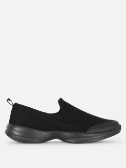 Athletic Fabric Slip On Shoe