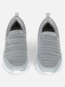 Athletic Fabric Slip On Shoe