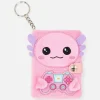 Axolotl Mini Notebook Keychain