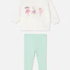Ballerina Sweatshirt And Polka Dot Leggings Set