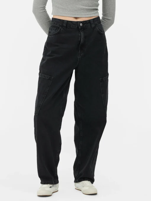 Balloon Leg Cargo Jeans