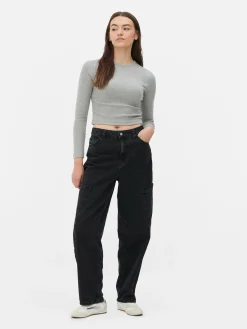 Balloon Leg Cargo Jeans