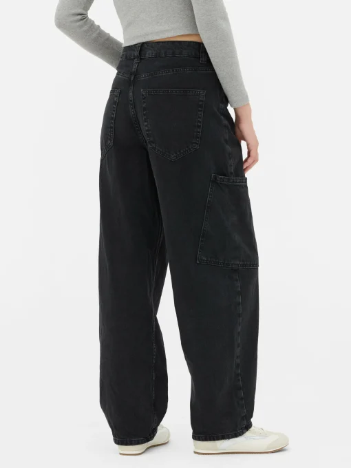 Balloon Leg Cargo Jeans