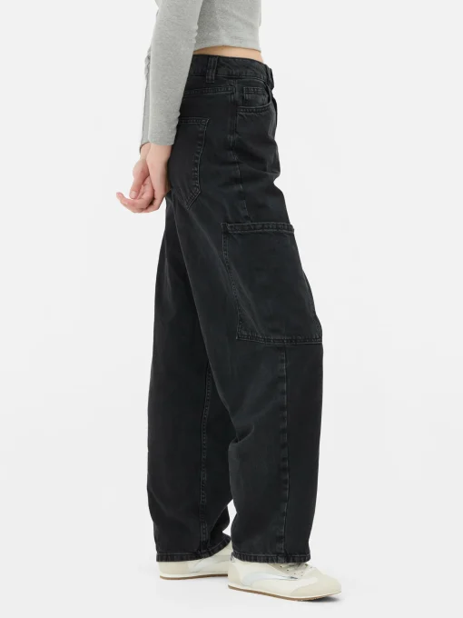 Balloon Leg Cargo Jeans