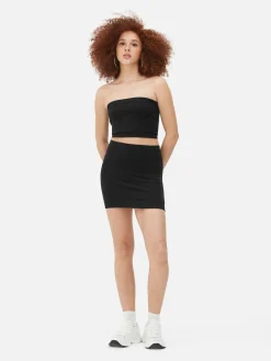 Bandeau Rib Crop Top