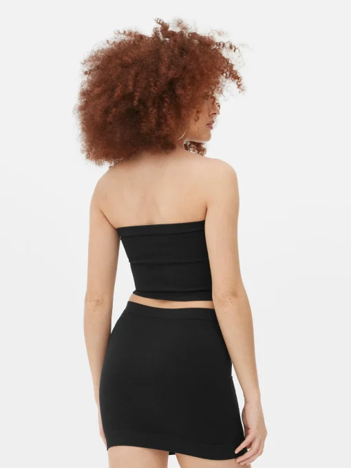 Bandeau Rib Crop Top