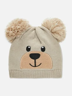 Bear Pompom Beanie