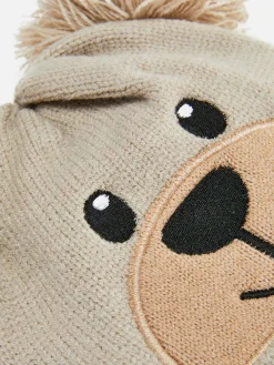 Bear Pompom Beanie