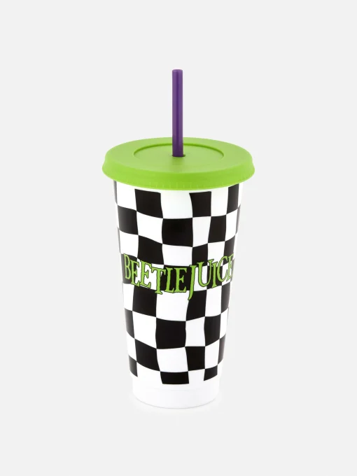 Beetlejuice Cup With Straw