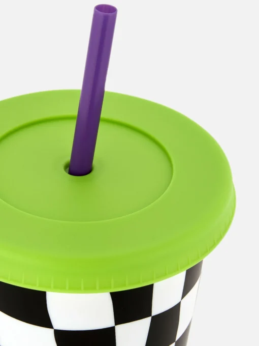 Beetlejuice Cup With Straw