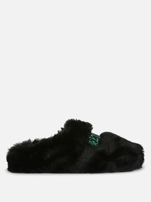 Beetlejuice Fluffy Mule Slippers