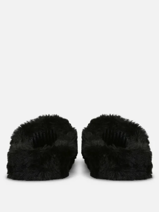 Beetlejuice Fluffy Mule Slippers