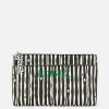 Beetlejuice Striped Makeup Bag