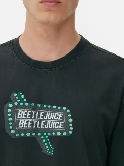 Beetlejuice Washed Effect T-Shirt