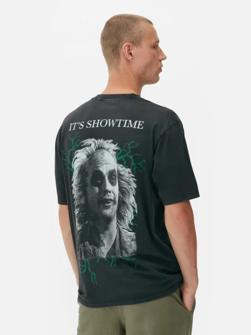 Beetlejuice Washed Effect T-Shirt