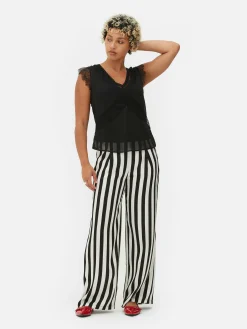 Beetlejuice X Colleen Atwood Lace Trim Blouse
