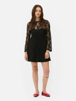 Beetlejuice X Colleen Atwood Lace Mini Dress