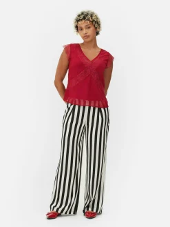Beetlejuice X Colleen Atwood Lace Trim Blouse