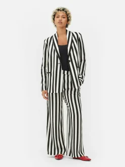 Beetlejuice X Colleen Atwood Striped Blazer