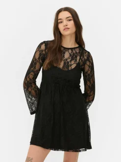 Beetlejuice X Colleen Atwood Lace Mini Dress