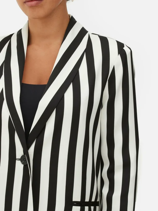 Beetlejuice X Colleen Atwood Striped Blazer