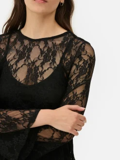 Beetlejuice X Colleen Atwood Lace Mini Dress