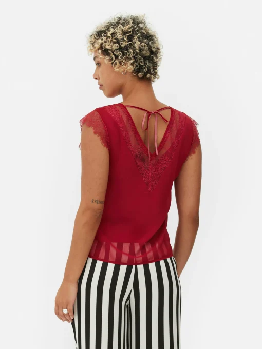 Beetlejuice X Colleen Atwood Lace Trim Blouse