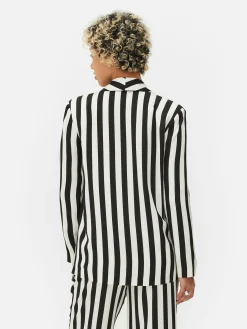 Beetlejuice X Colleen Atwood Striped Blazer