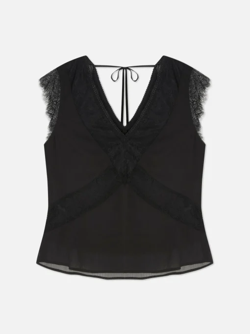 Beetlejuice X Colleen Atwood Lace Trim Blouse