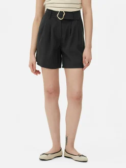 Belted Bermuda Shorts