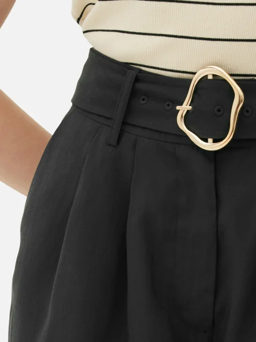 Belted Bermuda Shorts