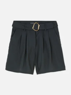 Belted Bermuda Shorts
