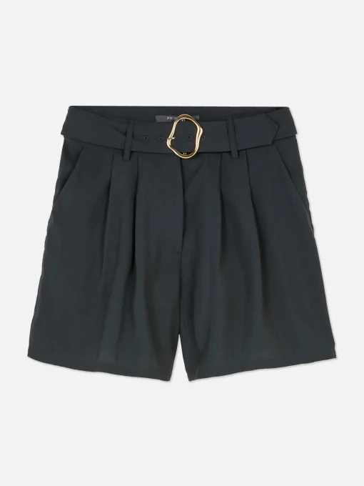 Belted Bermuda Shorts