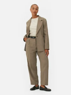 Belted Pleated Pants