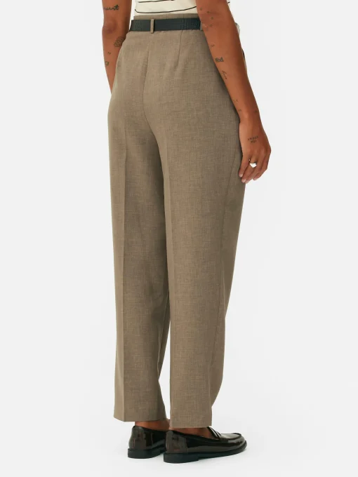 Belted Pleated Pants