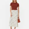 Bias-Cut Midi Skirt