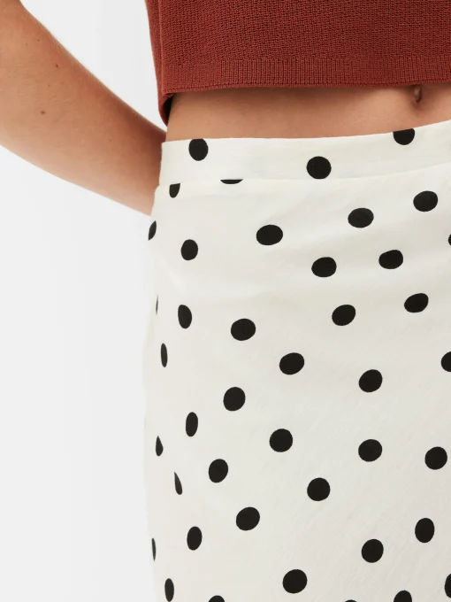 Bias-Cut Midi Skirt
