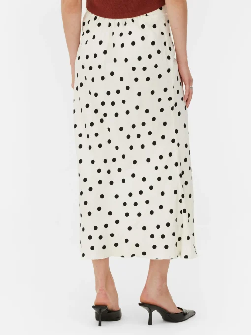 Bias-Cut Midi Skirt