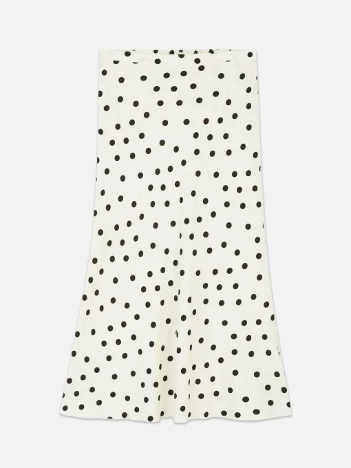 Bias-Cut Midi Skirt