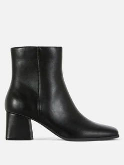 Block Heel Ankle Boots
