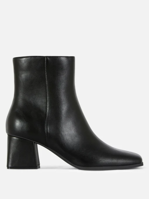 Block Heel Ankle Boots