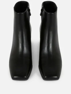 Block Heel Ankle Boots