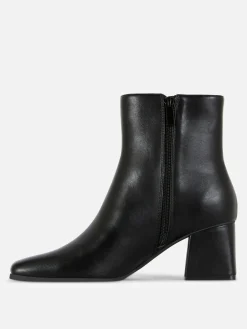 Block Heel Ankle Boots