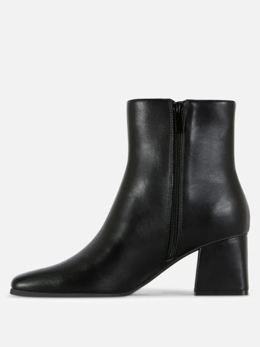 Block Heel Ankle Boots